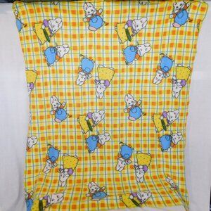 VTG Max & Ruby White Bunnies TV Show 47" x 58" Light Fleece Blanket